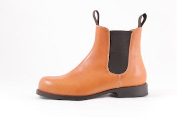 Knulp Chelsea Boots med gummiklädd lädersula. Naturläder. Vegetabilgarvat, 100% kromfritt skinn.