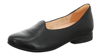 Think! Shoes Guad2 918 Svart. Ballerinaskor i vegetabilgarvat, 100% kromfritt skinn