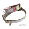 Hundhalsband Diva & The Dog, Khaki/Soft Pink, Khaki/Sand