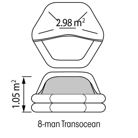Plastimo - Livflotte Transocean ISO 9650-1