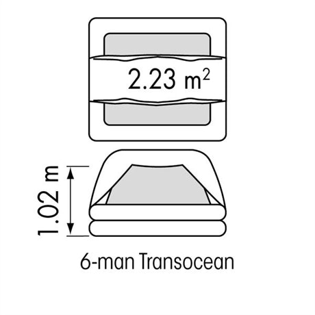 Plastimo - Livflotte Transocean ISO 9650-1
