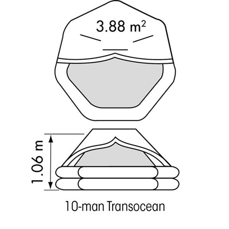 Plastimo - Livflotte Transocean ISO 9650-1