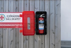 CGS brandsläckarskåp för 6 kg släckare, EC6SW