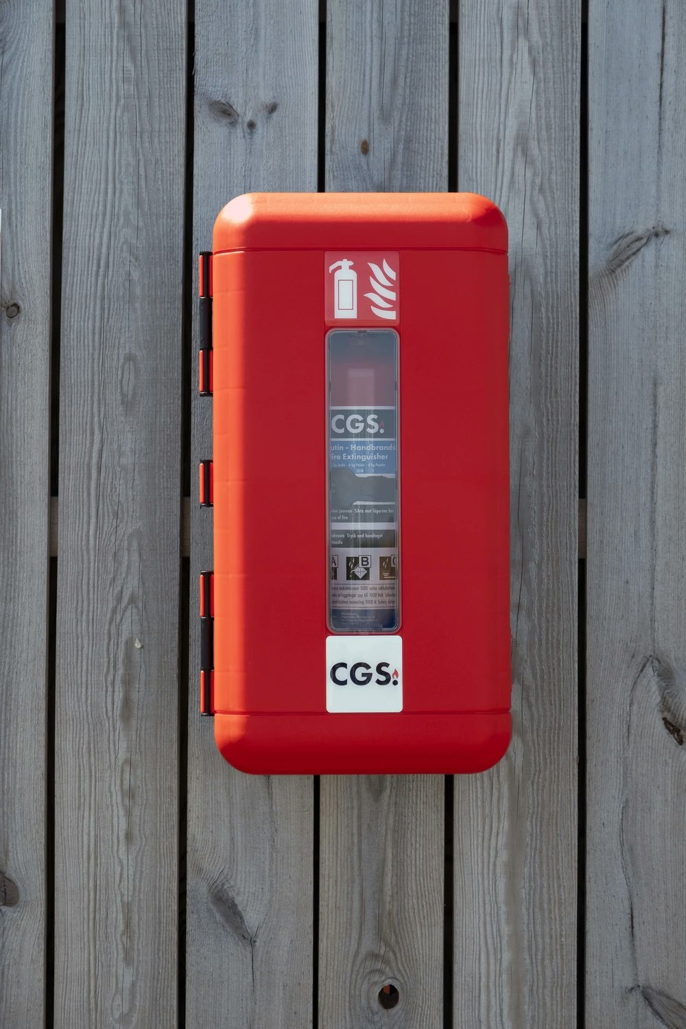 CGS brandsläckarskåp för 6 kg släckare, EC6SW