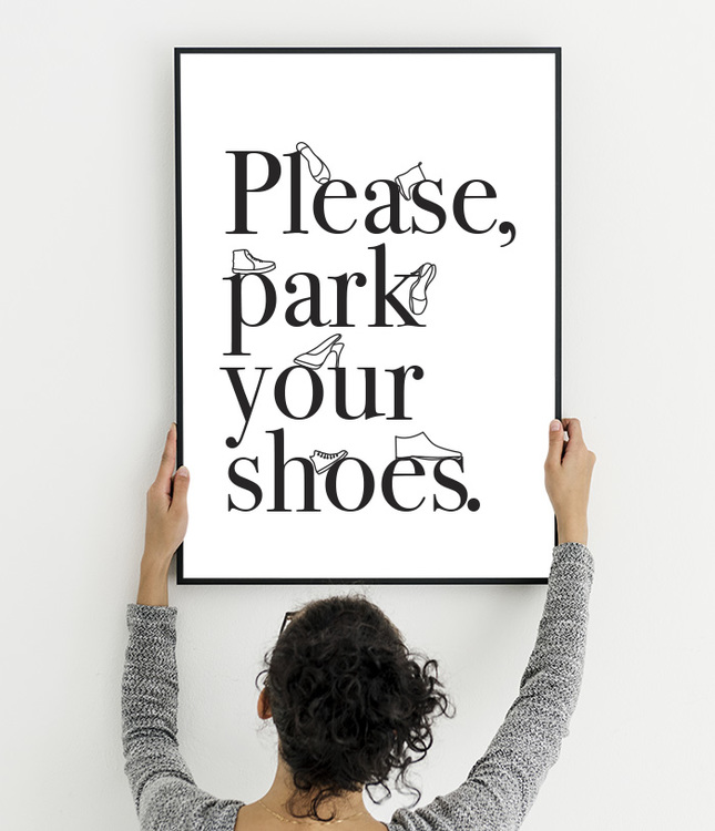 Please park your shoes