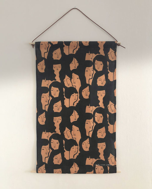 Femme wall tapestry