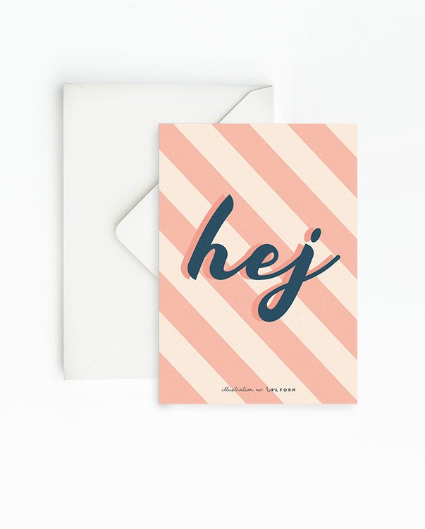 Hej set of 4 cards