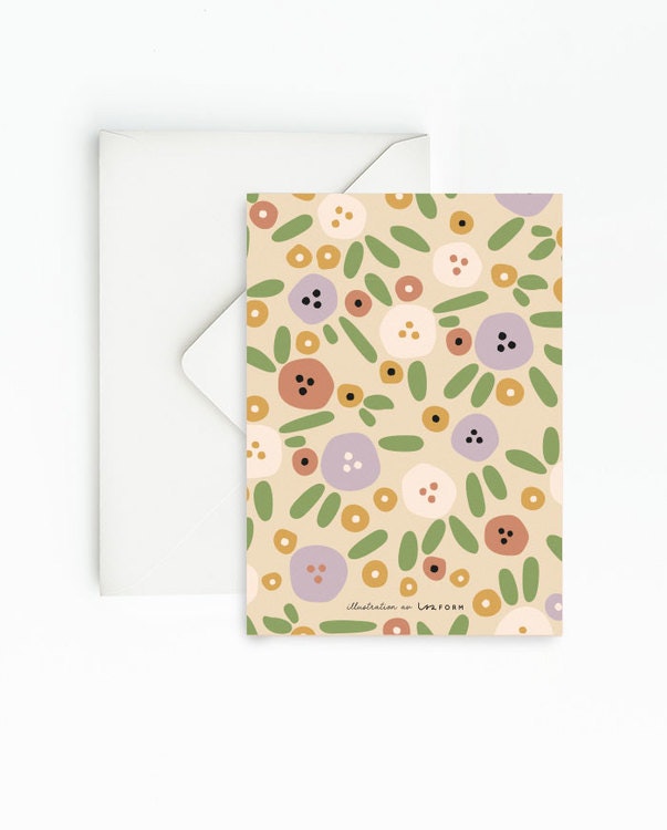Green set of 4 cards