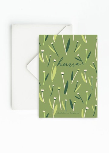 Green set of 4 cards