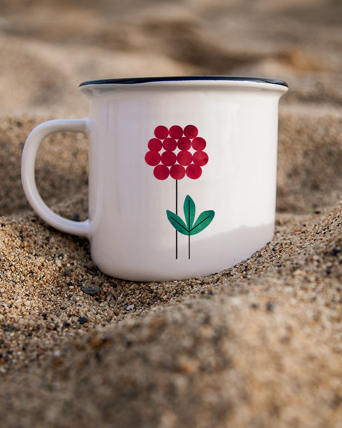 Fieldberry enamel mug