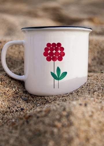 Fieldberry enamel mug