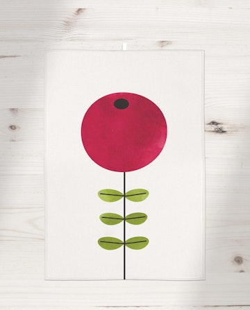 Lingonberry kitchen towel