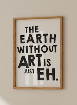 The earth without art