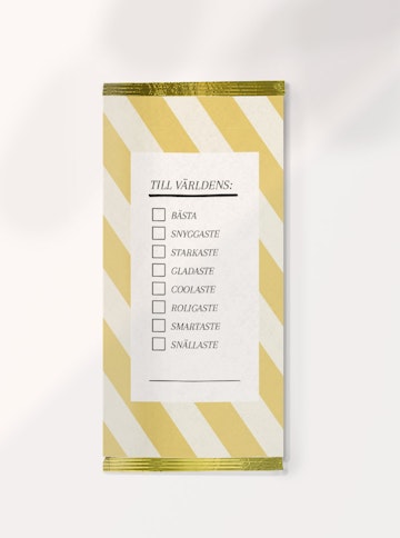 Printable Chokladomslag Checklista