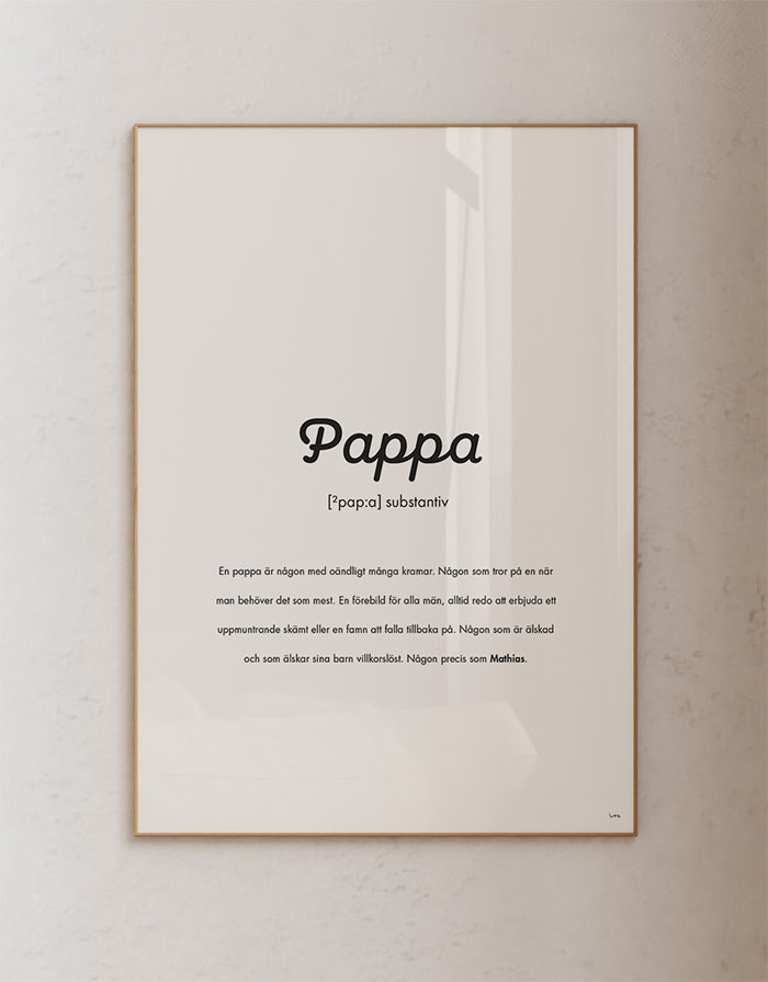 Substantiv pappa