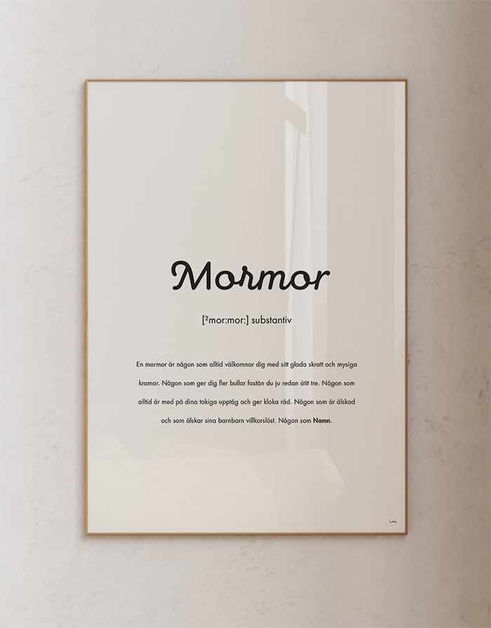 Substantiv mormor