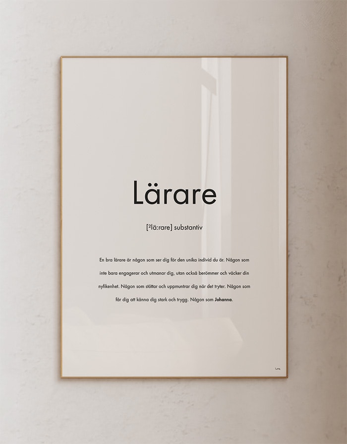 Substantiv lärare