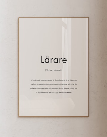 Substantiv lärare