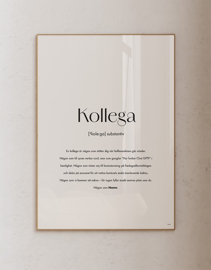 Substantiv Kollega
