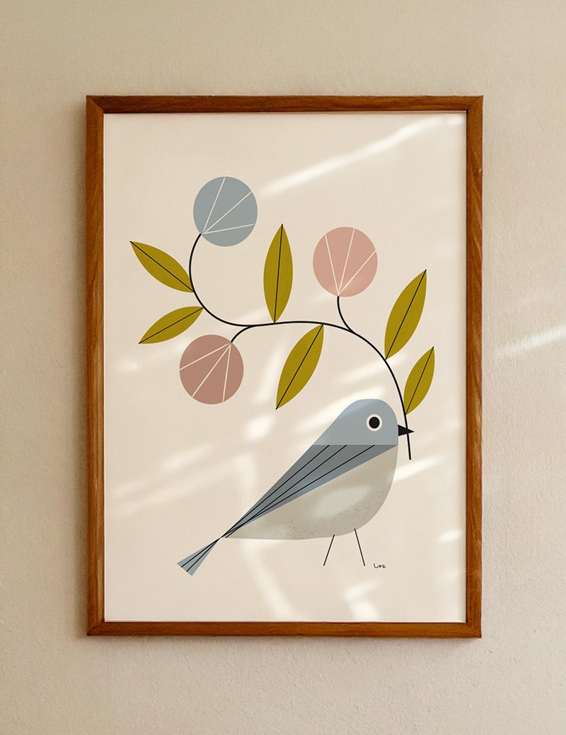 Little blue bird