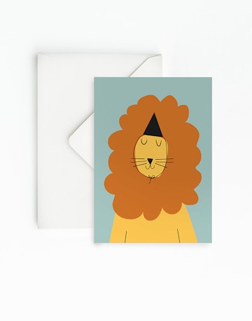 Printable kort Lejon