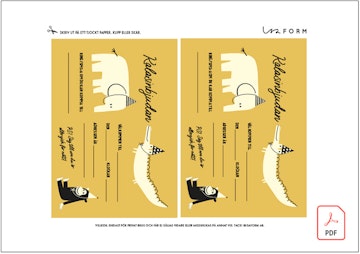 Printable kalasinbjudan