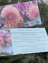 Prenumeration valfritt antal snittblomsbuketter á
