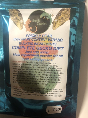 Reptile Supplies Gecko Diet - Prickly Pear 60 g