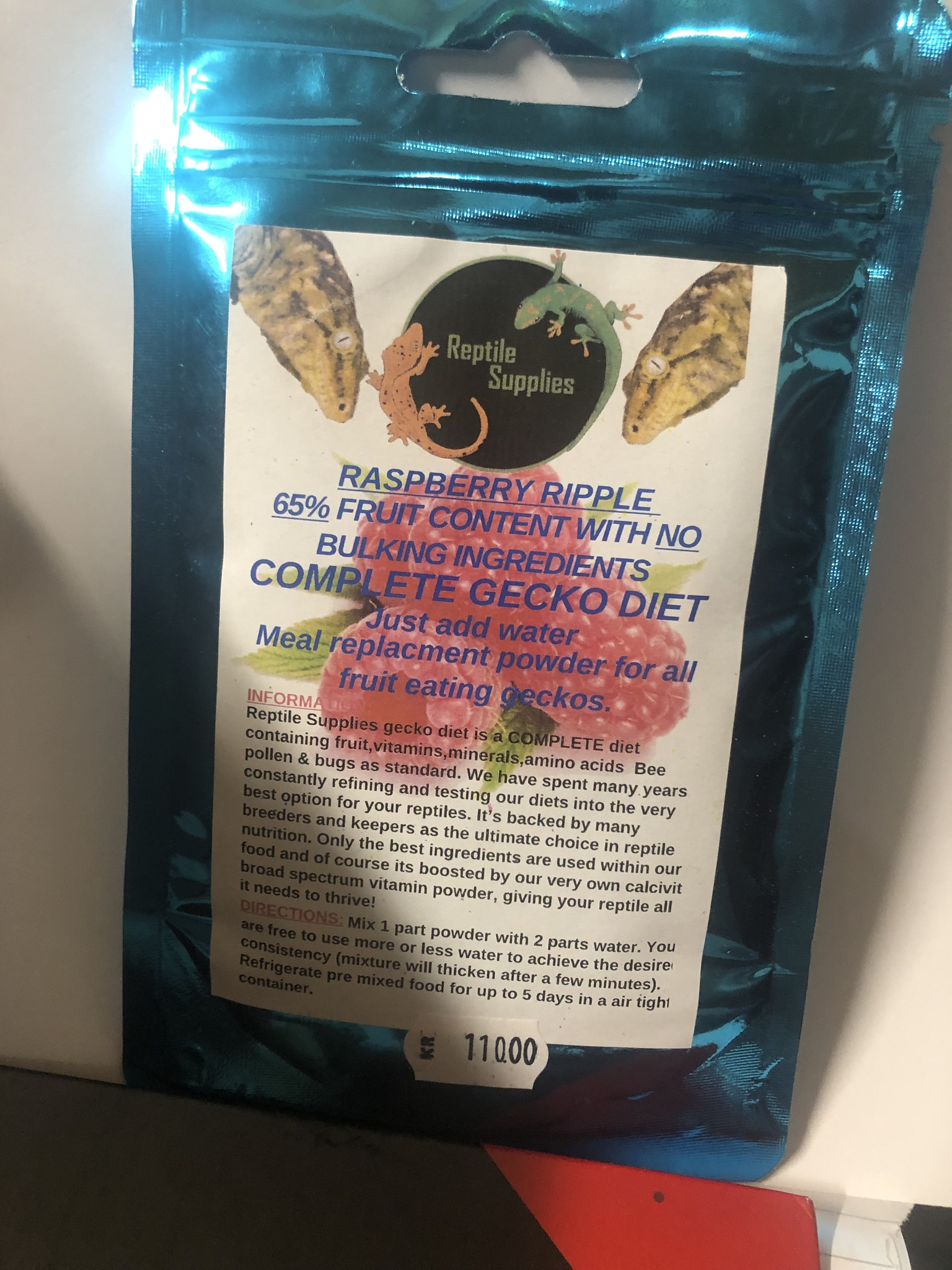 Reptile Supplies Gecko Diet - Raspberry Ripple 60 g