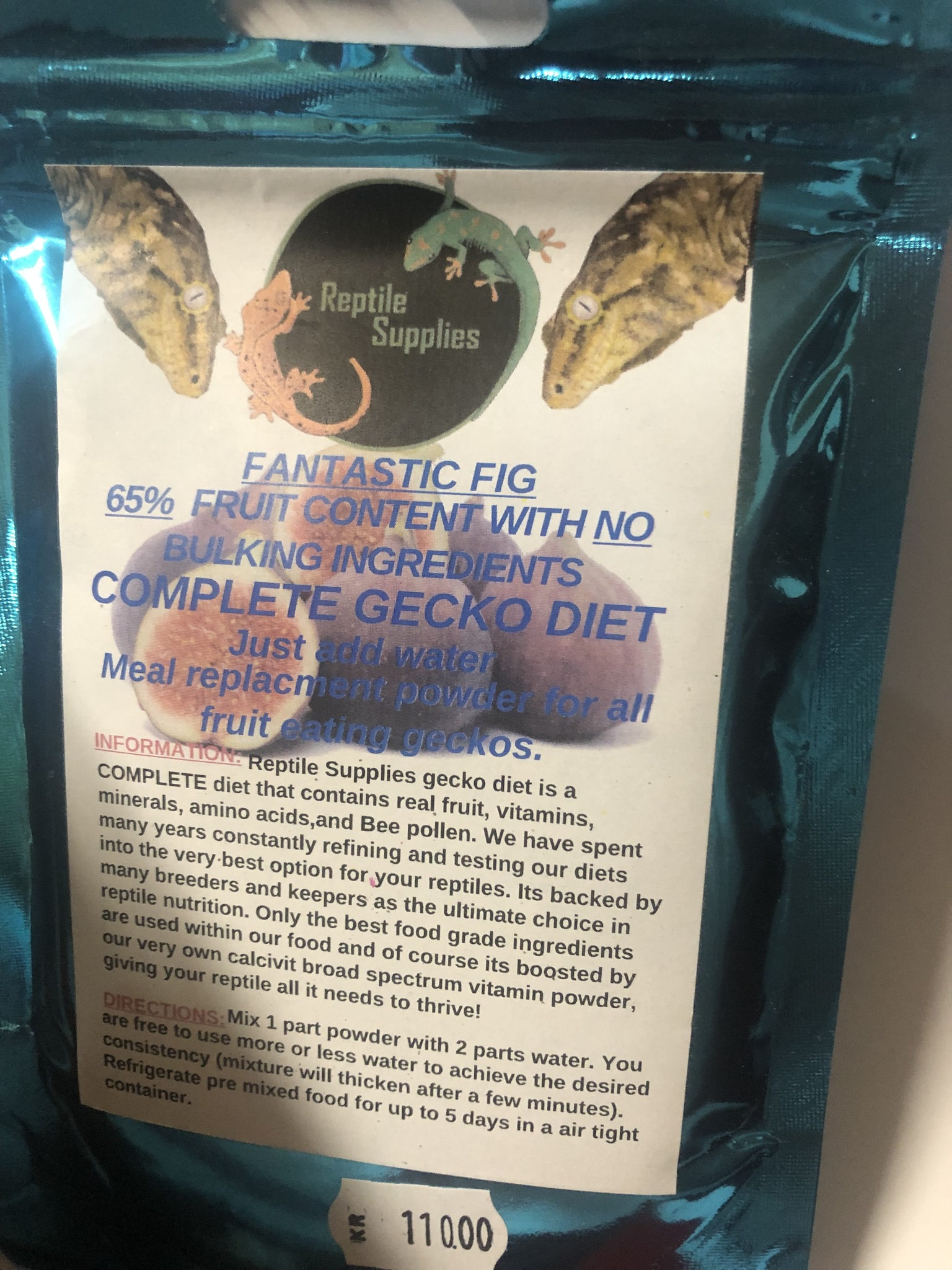 Reptile Supplies Gecko Diet - Fantastic Fig 60 g