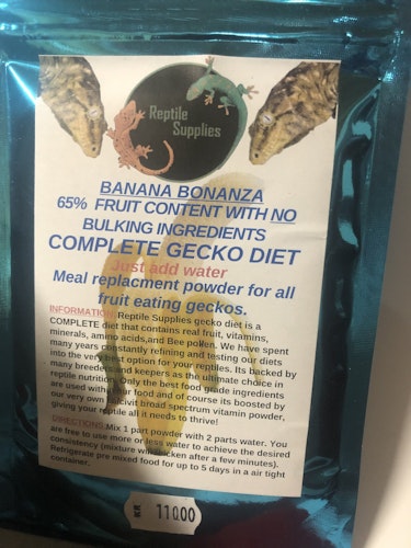 Reptile Supplies Gecko Diet - Banana Bonanza 60 g