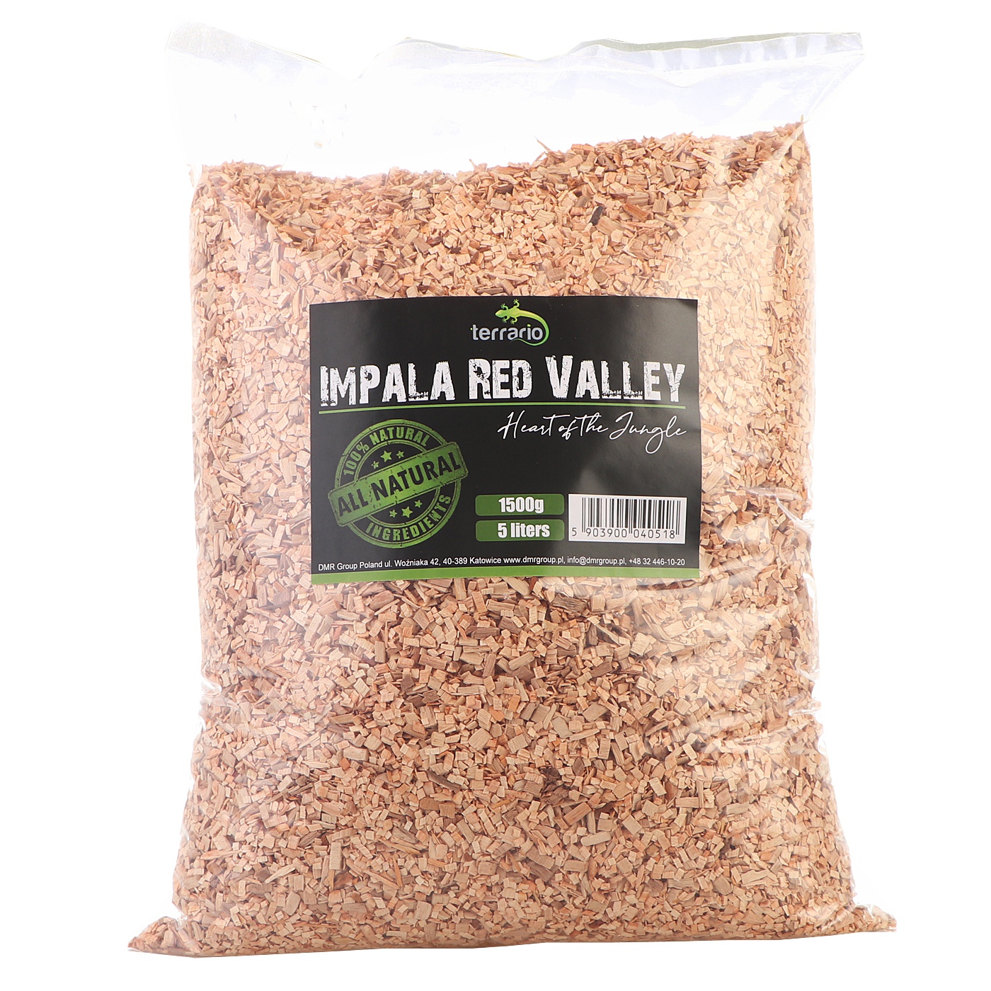 Terrario Impala Red Valley 5l - very fine alder chips