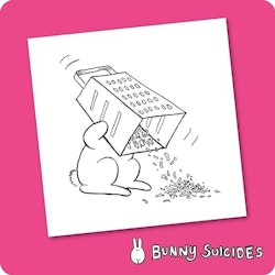 Bunny Suicide coaster - Death by Grater