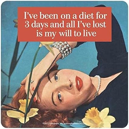 Glasunderlägg - I´ve been on a diet...