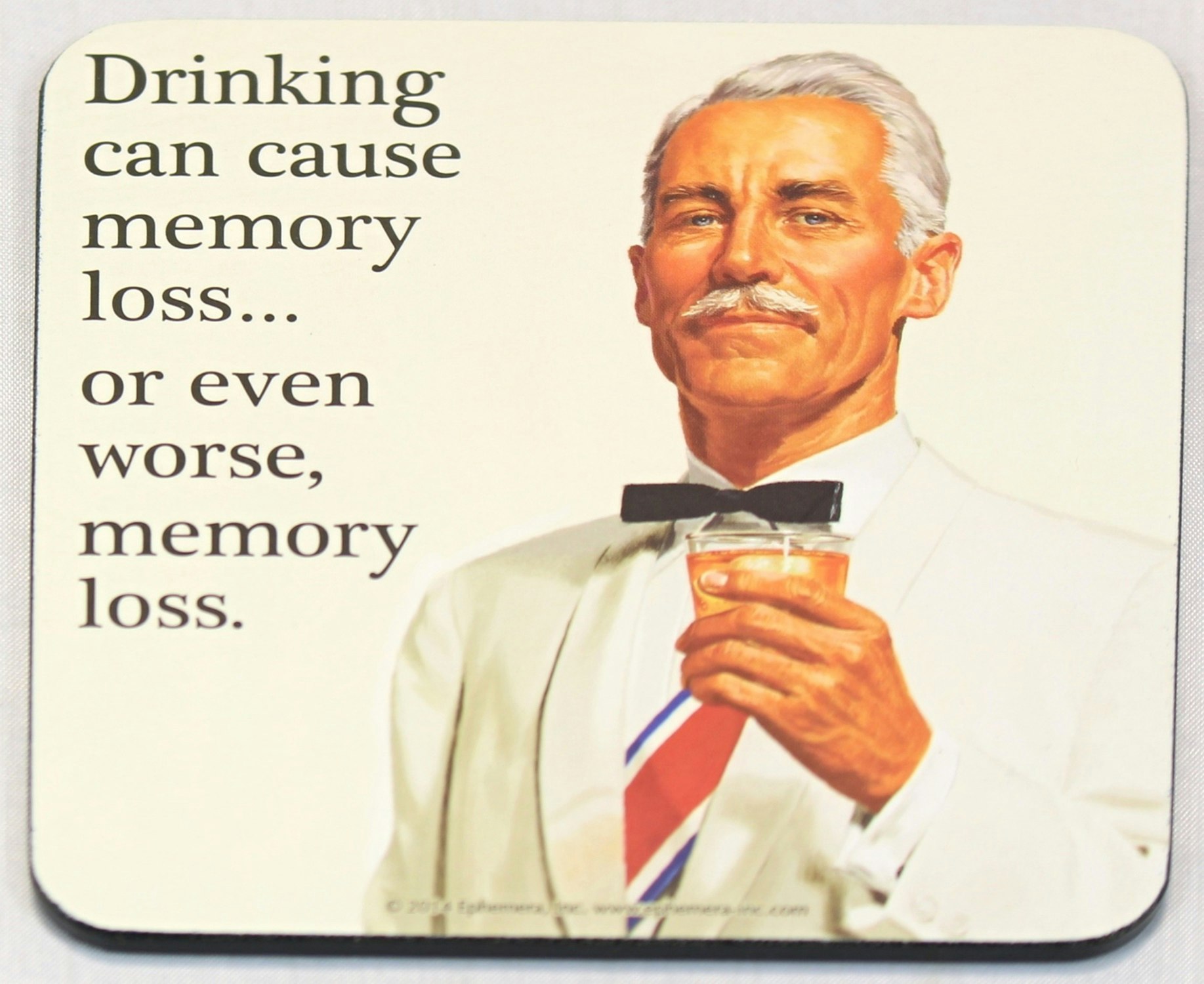 coaster drinking can cause memory loss