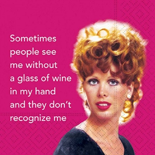 Coaster - Without a glass of wine...