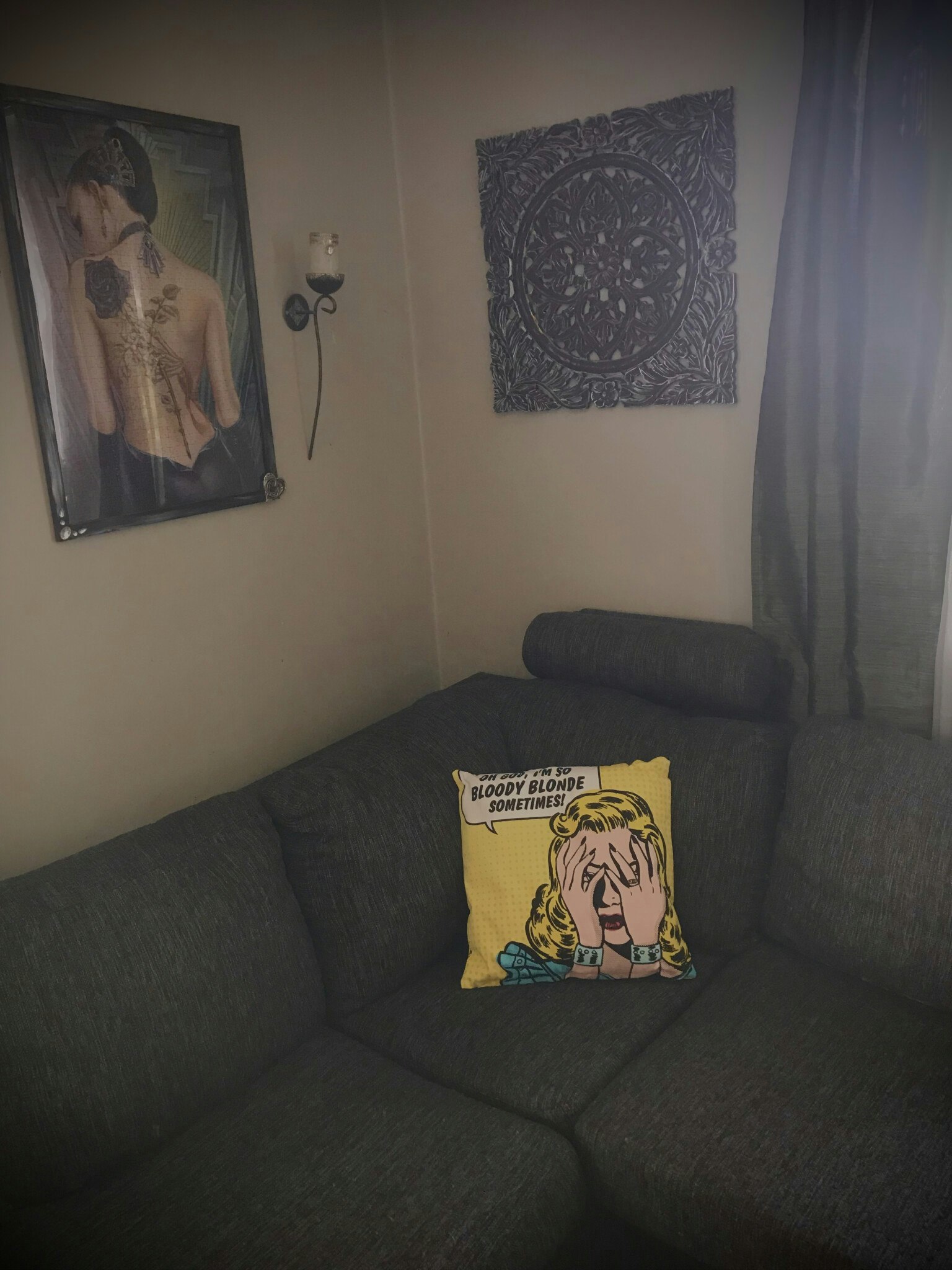 Kudde blondinskämt