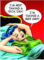 Kylskåpsmagnet - "I´m not taking a sick day"