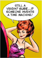 Kylskåpsmagnet - Still a Virgin? Sure...