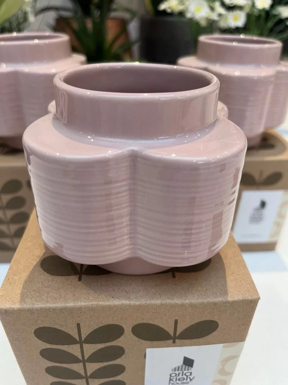 Orla Kiely - Rose tint Spot flower - Blomvas i keramik