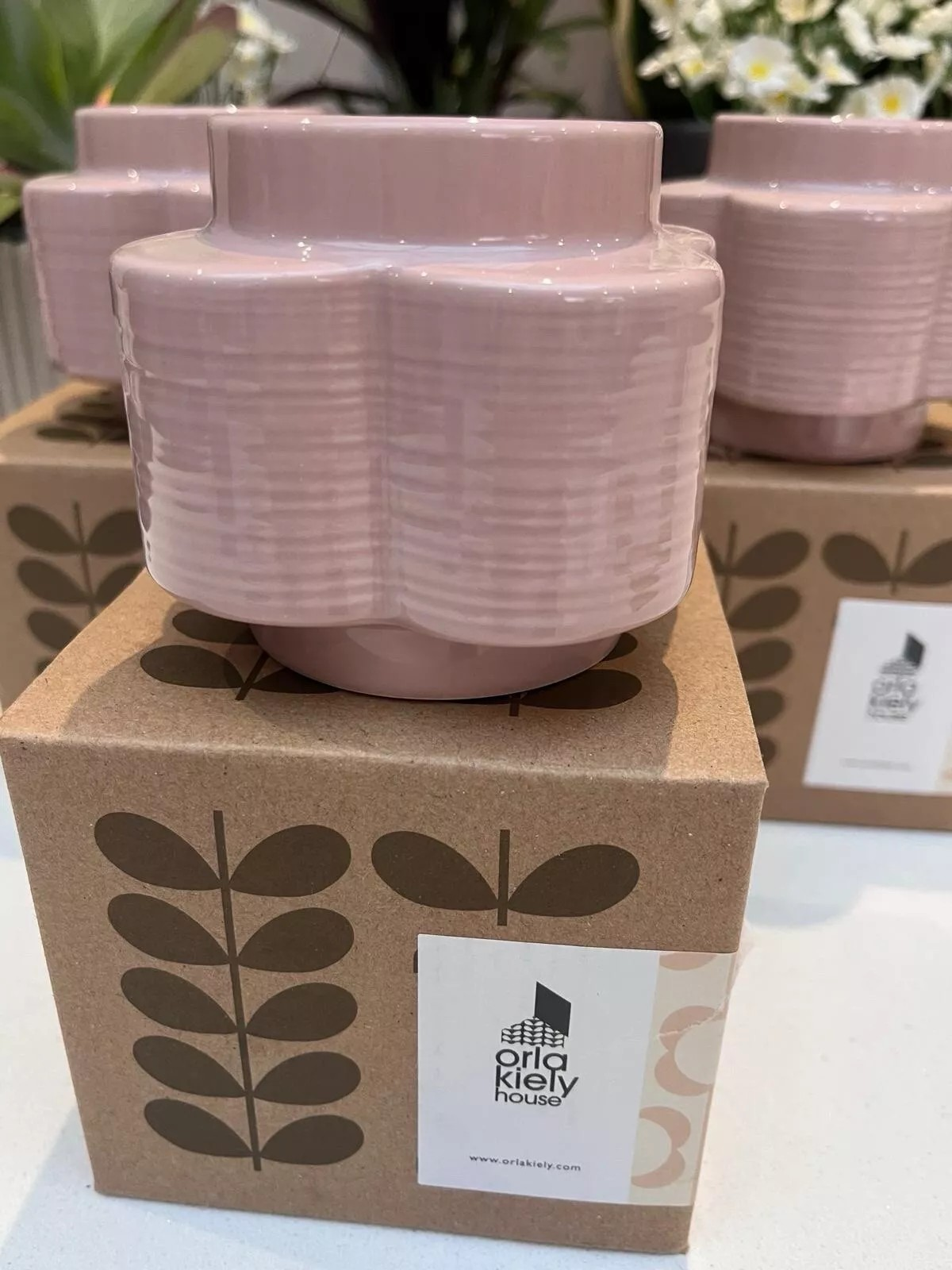 Orla Kiely - Rose tint Spot flower - Blomvas i keramik
