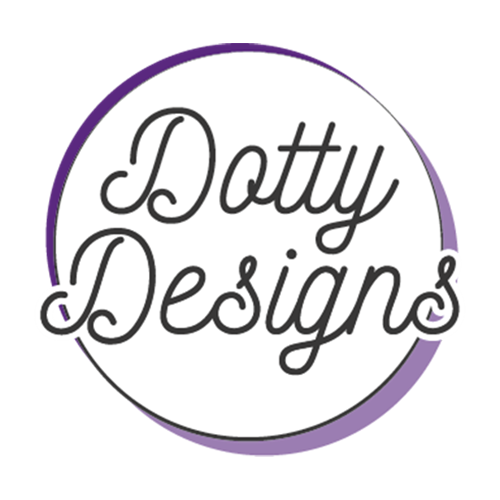 Dotty Designs® - Vykort Blommor mot svart