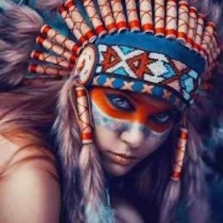 Kvinna 40x50 native americans