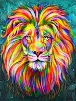 Färglatt lejon 30x40 #