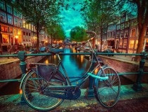 Amsterdam cykel 40x50
