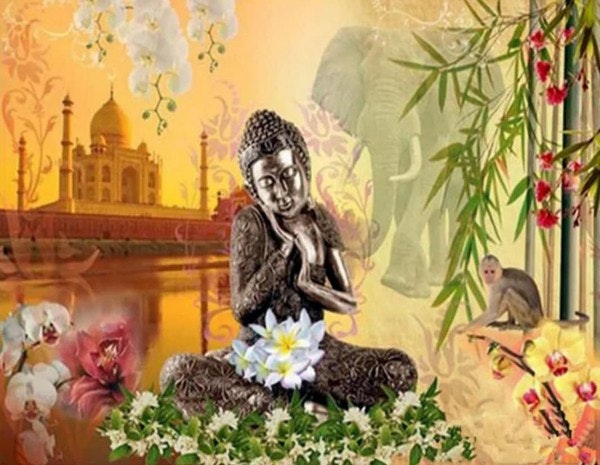 Buddha Indien 40x50 #
