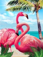 Flamingos 25x34cm