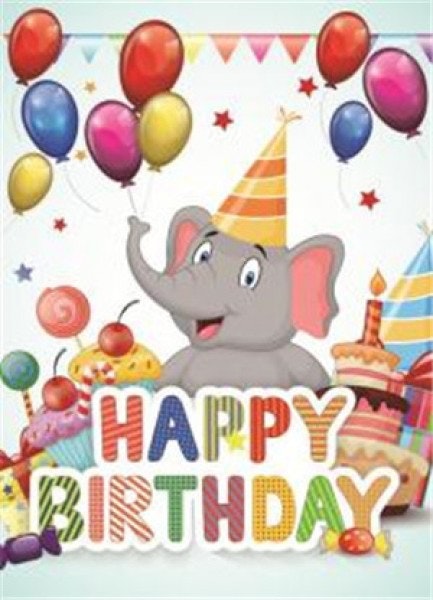 Vykort Elefant