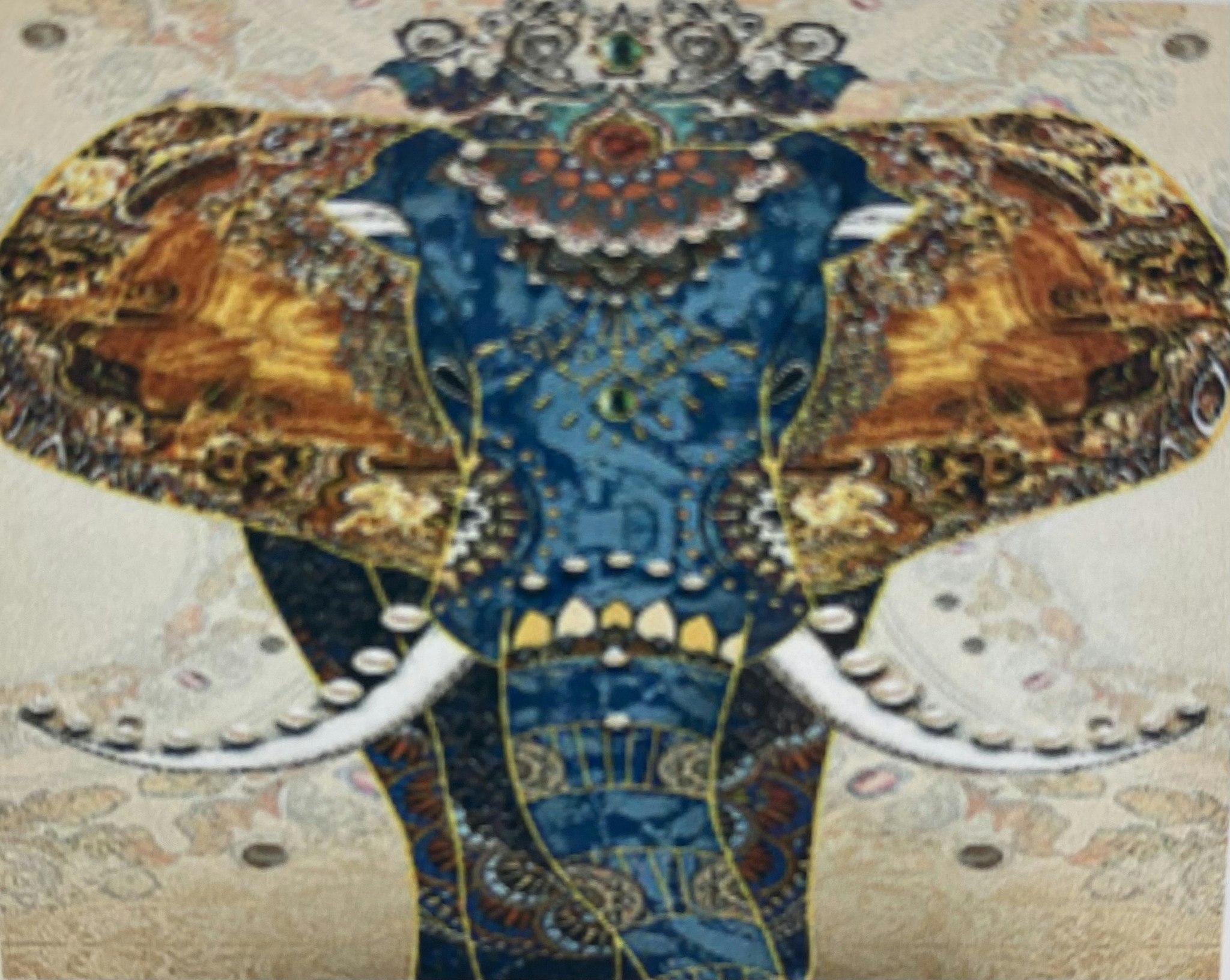 Indisk elefant 25x34cm