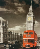 Londonbuss  33x43cm
